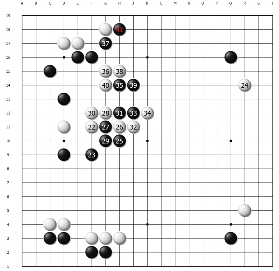 手此时白棋